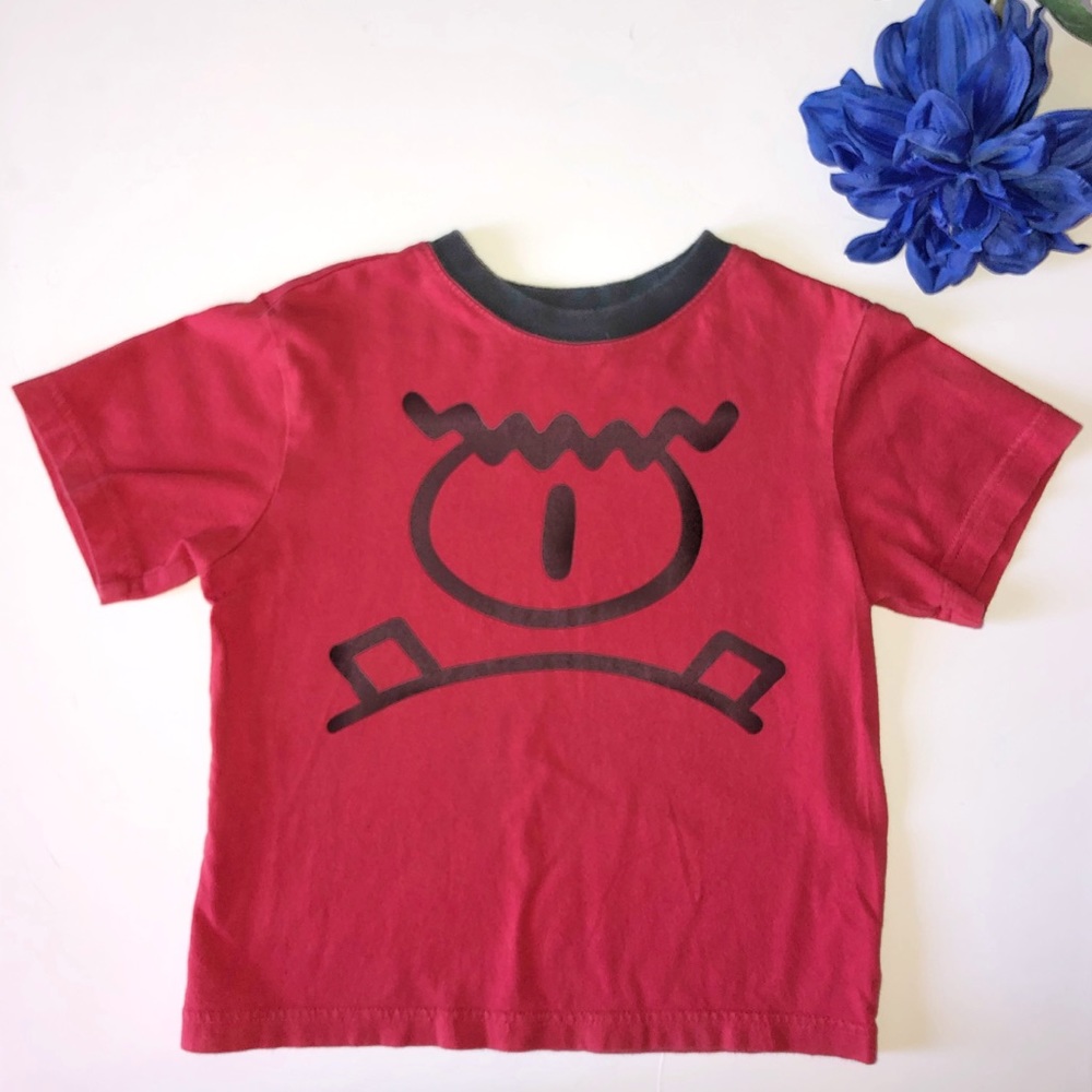 EST. 1989 XSMALL (4) RED MONSTER SHORT SLEEVE SHIR